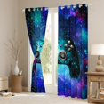 thumbnail image 3 of Manfei 3D Cyan Gamepad Curtains Pack of 2 (42x84 Each), Mystic Glitter Galaxy Curtains Blackout, Teen Boy Girl Kid Bedroom Curtains, Curtains Blackout Room Decor, 3 of 6
