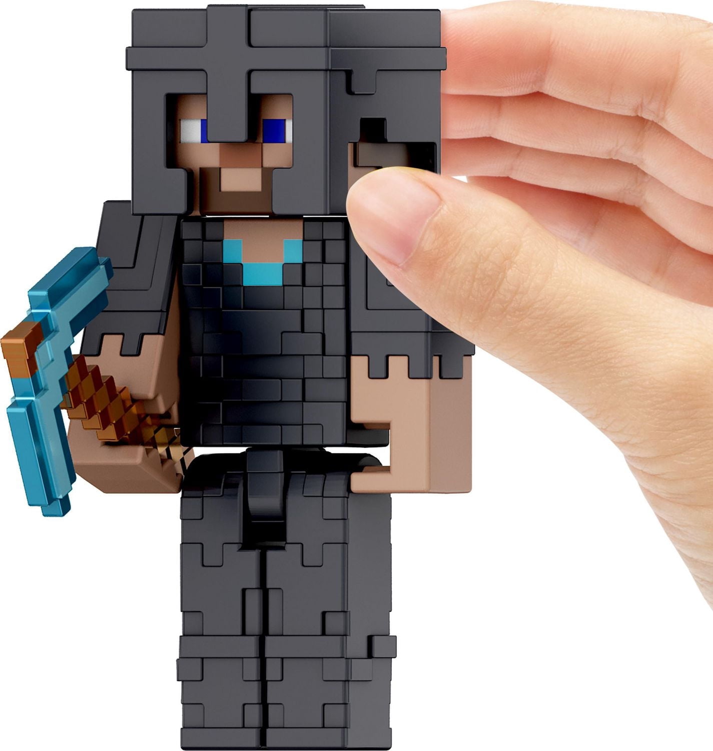 Minecraft Action Figures & Accessories Collection, 3.25-in Scale & Pixelated Design (Characters May Vary)
