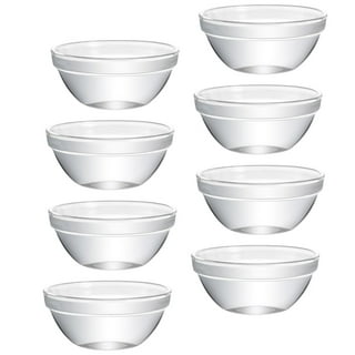 Vikko 3 Inch Small Glass Bowls: Dipping Sauce Cups - Pinch Bowls for  Cooking Prep - ingredient bowls for prep - Mis En Place Bowls - Stackable  Clear