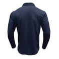 thumbnail image 7 of YYDGH Men's Casual Polo Shirts Classic Button Basic Long Sleeve Shirt Solid Color Cotton Tees Stylish Pullover Tops, 7 of 7