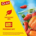 thumbnail image 2 of Glad Zipper Food Storage Plastic Bags - Quart - 50 Count (Packaging May Vary), 2 of 4