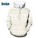 thumbnail image 3 of Sudadera con capucha con estampado de copos de nieve y renos de Feliz Navidad para hombres y mujeres, sudadera con capucha holgada de gran tamaño con estampado 3D para hombres, 3 of 5