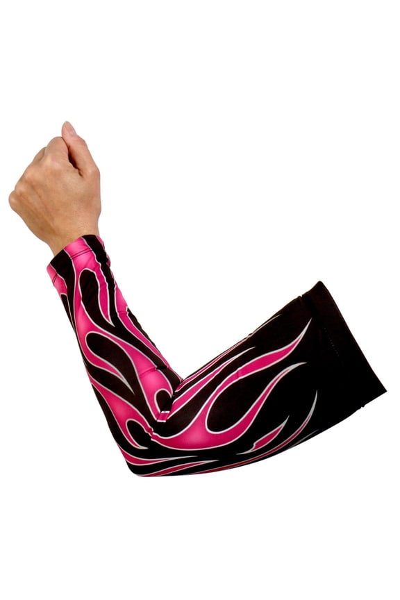 ARM1008 Flames Pink Arm Sleeve One Size Fits Most