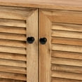 thumbnail image 6 of Baxton Studio Coolidge Modern and Contemporary Oak Brown Finished Wood 2-Door Shoe Storage Cabinet, 6 of 12