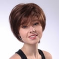 thumbnail image 6 of LHWEN Women's Black Small Curly Wavy Wig High Temperature Fiber African Glueless Lace Front Curly Human Bob Hair Comfortable Adjustable Straps Natural and Feminine Ideal for Parties Halloween Daily, 6 of 8