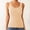 Beige, variant on ZZwxWA Lace Trim Womens Tank Tops Sleeveless Solid Color Crew Neck Soft Glossy Camisole Y2K Summer Going Out Shirt Top