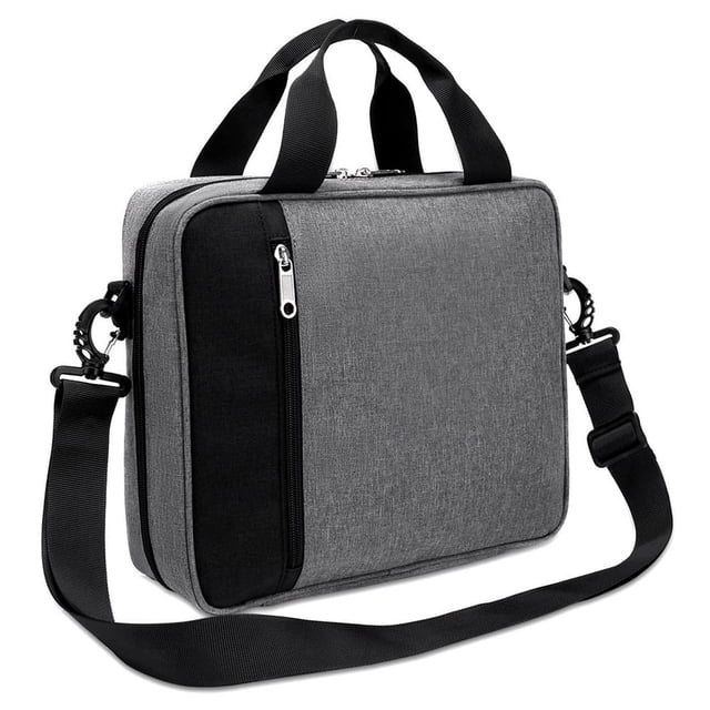 Storage Carrying Bag Portable Travel Notebook Book Case Shoulder Strap Protection Organizing Zipper Pouch