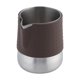 thumbnail image 1 of Jarra para espumar leche, jarra de leche sin asa, almohadilla de agarre de silicona, jarra portátil y fácil de usar para café expreso, para bar y marrón, 1 of 8