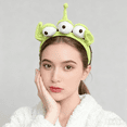 thumbnail image 4 of Three-eyed Alien Monster Headband Headband Plush Cute Headband Headwear 2Pcs, 4 of 7