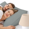thumbnail image 3 of Gogreen Bed Pillows for Bed Queen Size Extra Firm Pillows, Set of 2, Hotel Quality Pillow Insert for Back, Stomach or Side Sleepers, 20 x 30 Inches - Gray, 3 of 4