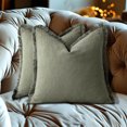 thumbnail image 4 of Pklyzj Pillow Covers 1Pack Bohemian Wind Washed Cotton Tassel Solid Color Pillow Set Living Room Sofa Lumbar Cushion Cushion Bedroom on Clearance, 4 of 6
