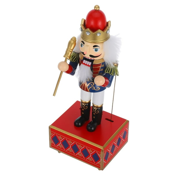 STOBOK Nutcracker Music Box Multi Wood 1Pack