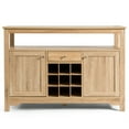 thumbnail image 2 of Gymax Serveur de Buffet Console de Vin Table Salle à Manger Naturel, 2 of 10