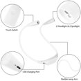 thumbnail image 4 of Luz LED recargable para libros, luces de lectura nocturnas para la cama, bombillas LED superbrillantes, control de luz para lectura, 4 of 5