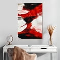 thumbnail image 2 of Elephant Stock Red Abstract Wall Art - Vertical Canvas Wall Art - Living Room Wall Decor - Abstract Canvas - Red And Brown Decor - 20" x 30", 2 of 8