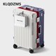 thumbnail image 4 of KLQDZMS Bolsa de viaje para equipaje Caja de embarque con marco de aluminio de 20 pulgadas 24 "26" 28 "Cubierta de carrito de gran capacidad Maleta de cabina de 30 "32", 4 of 4