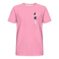 thumbnail image 3 of Tops para hombre, blusas y camisas de cuello redondo y manga corta para hombre, blusas casuales de cuello redondo con estampado de moda para hombre, blusas de cuello redondo y manga corta, camisas par, 3 of 5