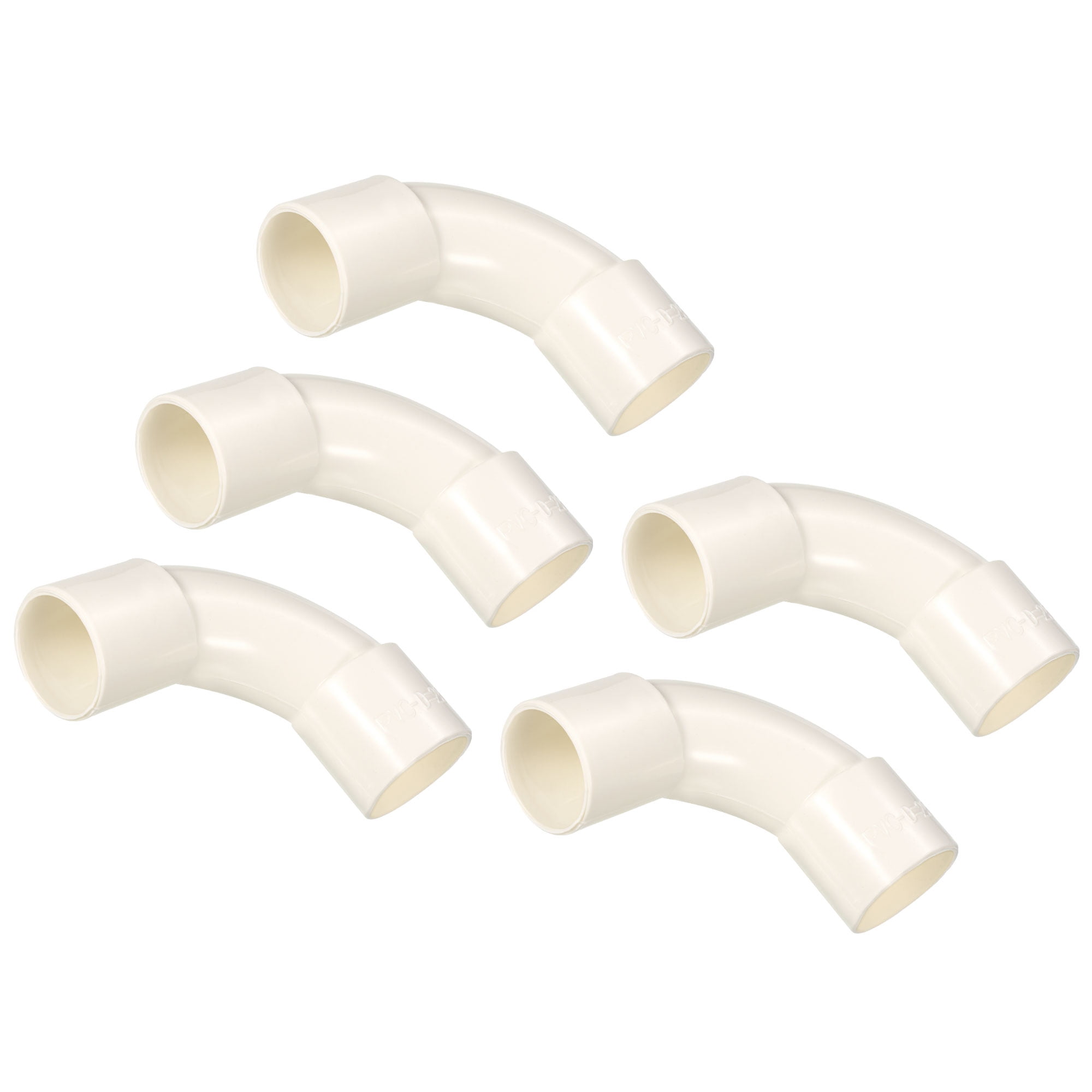 Uxcell PVC Water Pipe Elbow Fitting 25mm ID 100mm Length Tube Connector
