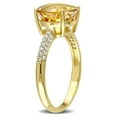 thumbnail image 3 of Everly Women's Citrine and Diamond 14K Yellow Gold Engagement Ring, 3 of 7