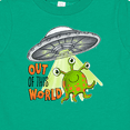thumbnail image 4 of Inktastic Out of this World- cute green alien UFO Boys or Girls Baby T-Shirt, 4 of 5
