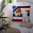thumbnail image 3 of Carolines Treasures BB9650PW1414 Fox Terrier Patriotic Fabric Decorative Pillow  14Hx14W multicolor, 3 of 4
