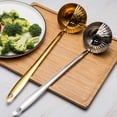thumbnail image 2 of Homelife Stainless Steel Skimmer Spoon for Frying Cooking 2 in 1 Slotted Spoon Long Handle Colander Strainer Scoop for Hotpot Pasta Noodles, 2 of 13