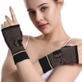 thumbnail image 4 of Cheers.US 1 Pack Sport Wrist Brace, Wrist Support, Wrist Wrap, Hand Support, Carpal Tunnel Brace for Fitness, Arthritis %26 Tendinitis Pain Relief, 4 of 7