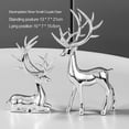 thumbnail image 4 of 2pcs Gold Christmas Reindeer Statue Small Resin Reindeer Figurine Tabletop Reindeer Christmas Decor Deer Figurine Decorations, 4 of 8