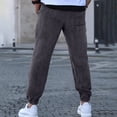 thumbnail image 3 of Wutalume Men's Loose-Fit Stretch Corduroy Lightweight Breathable Pants, Comfortable and Flexible Trousers for Casual and Daily Wear,Dark Gray M, 3 of 4