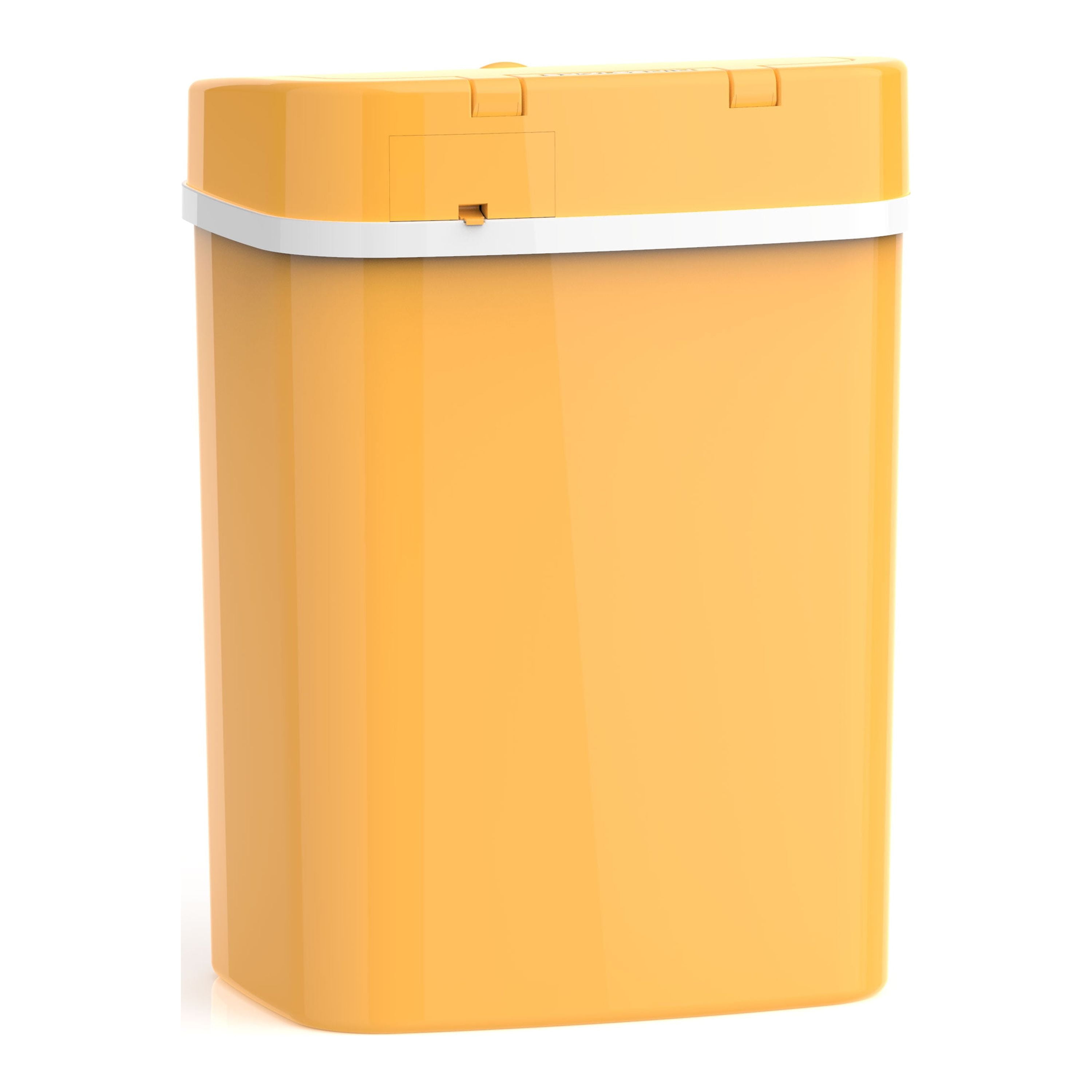 Nine Stars 3.2 Gallon Trash Can, Plastic Touchless Bathroom Trash Can ...
