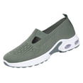thumbnail image 2 of IEMIEMIEM Orthopedic Shoes for Women Arch Support Non Slip, Slip on Tennis Shoes Breathable Mesh Stretch Hiking Shoes Soft 2026 New Foam Shoes Green 7 Wide, 2 of 7