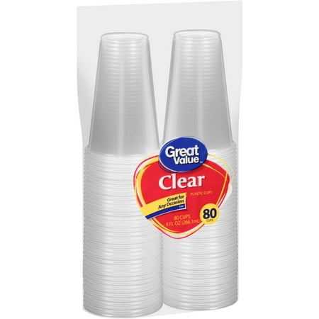 value cups oz clear ct plastic 80ct