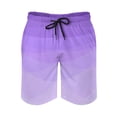 thumbnail image 3 of Ombre Polygonal Board Shorts Gradient Purple Vintage Beach Shorts Man Graphic Surfing Fast Dry Beach Trunks Gift Idea, 3 of 4
