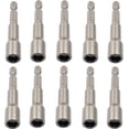 thumbnail image 1 of 10 Pcs 5/16 Inch Hex Magnetic Power Hex Nut Driver Magnetic Extension Socket Drill Bit Set, Quick Change Socket Nut Impact Driver for Electric Drill, 1 of 5