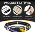 thumbnail image 2 of XMXT Retro Game Handle Pattern Steering Wheel Cover, Elastic Non-Slip Universal Fit Car Decor Accessories Protector for Auto SUV Trucks, 2 of 8