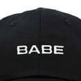 thumbnail image 2 of Dalix Babe Embroidered Cotton Baseball Cap Adjustable Dad Hat Womens in Black, 2 of 5