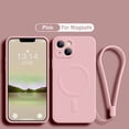 thumbnail image 1 of Funda magnética de silicona para iPhone 14 Pro, carcasa Original de lujo con correa, Magsafe, 13, 12 Mini, 11, X, XR, Xs, Max, 7, 8 Plus Fivean unisex, 1 of 2