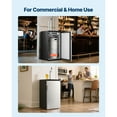 thumbnail image 6 of KFFKFF Single Tap Beer Kegerator, Draft Beer Dispenser for D System, Refrigerator with Shelves, Fits 1 Sixth Keg, Includes 2.5lbs CO2 Tank, 92L Capacity, 6 of 9
