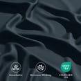 thumbnail image 2 of AiAngu Bamboo Twin XL Sheet Set, Luxury Soft 3 Pieces Bed Sheets with 18" Deep Pocket, Nave Blue, 2 of 8