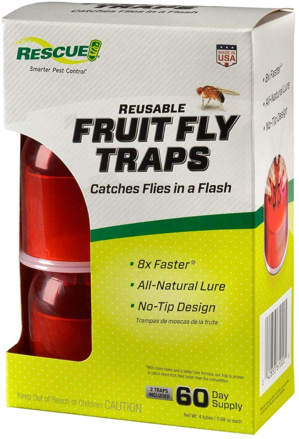  Wondercide - Fruit Fly Trap for Kitchen, Home, and Indoor  Areas - Fruit Fly Killer - Pet and People Safe - Made in USA & Plant Based  - 5.4 oz - 2 Pack : Patio, Lawn & Garden