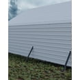 thumbnail image 5 of Ribbed Metal Roofing Panels 16 Pcs, 60.23'' x 19.68'' Galvanized Steel Sheets, 27 Ga. Corrugated Tin Roof Panels Roofing Sheets, Heavy Duty Replacement Cover for Carport, Gazebo, White, 5 of 8
