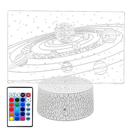 

HANUUAZ Clearance Sale! Household Appliances 3D Solar System Optical Desk Lamp Cosmic Space Galaxy Night Light for Children Room Decoration Gifts for Boys and Girls (Purple)