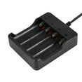 thumbnail image 1 of AMONIDA 4 Slot 18650 Li-ion Battery Charger Lithium Rechargeable Battery Power Adapter, 1 of 8