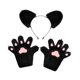 thumbnail image 2 of Diadema y guantes con orejas de oso Strade Fareast Limited para graduación en un club nocturno negro, 2 of 8