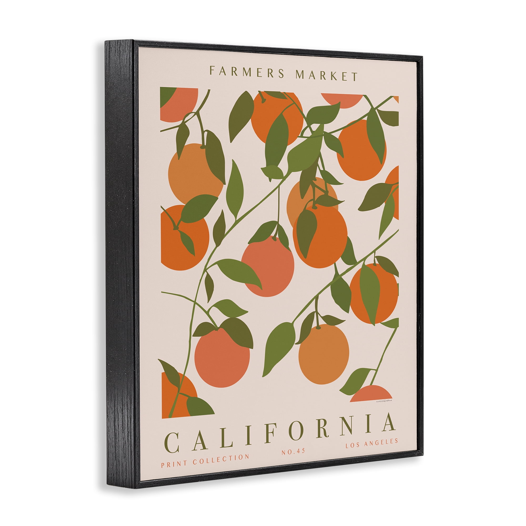 Stupell Industries California Farmers Market Food & Beverage Painting Black Framed Art Print Wall Art, 24 x 30
