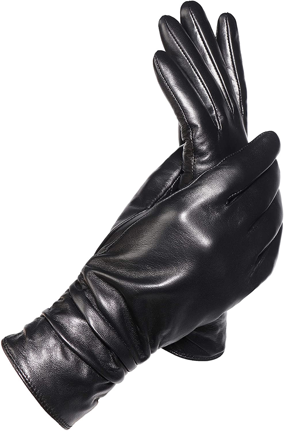 Real Leather Touchscreen Gloves 