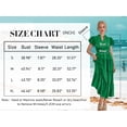 thumbnail image 6 of NAYTOAO Womens Midi Dress Summer Casual A Line Maxi Shirt Dresses Spring Short Sleeve Button Front V Neck Pockets Work Dress, 6 of 8