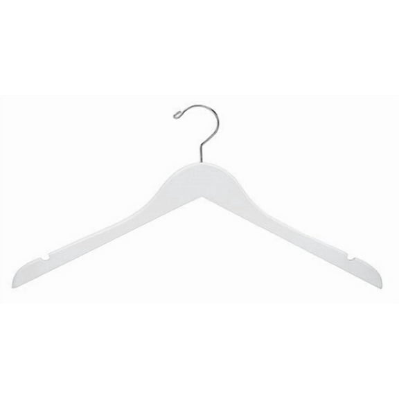 White Wooden Dress-Shirt Hanger