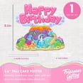 thumbnail image 2 of Girl Dinosaur Cake Topper & Girl Dinosaur Cupcake Toppers Kit, 2 of 9