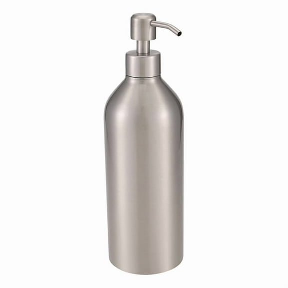 Soap Dispenser Stainless Steel Bottle Countertop Anti-Rust and Pump Hand Lotion Liquid Dispenser for Kitchen & Bathroom,1 * Soap Dispenser,Silver
